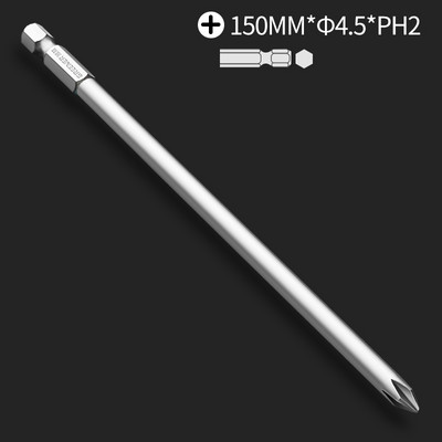Žalesnis 150 mm 200 mm šešiakampio koto kryžminės galvutės atsuktuvo antgaliai Elektrinio suktuvo rankiniai įrankiai Magnetinio atsuktuvo grąžtų rinkinys
