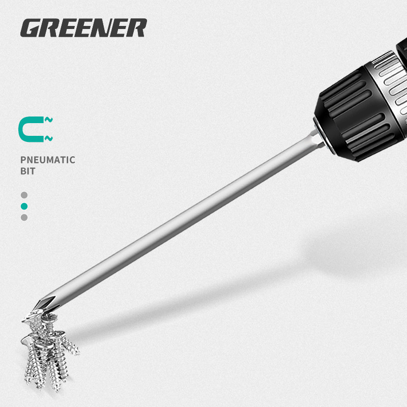 Zöldebb, 150 mm200 mm-es hatszögű, keresztfejű csavarhúzó bitek elektromos csavarhúzó kéziszerszámok mágneses csavarhúzó fúrószár készlet