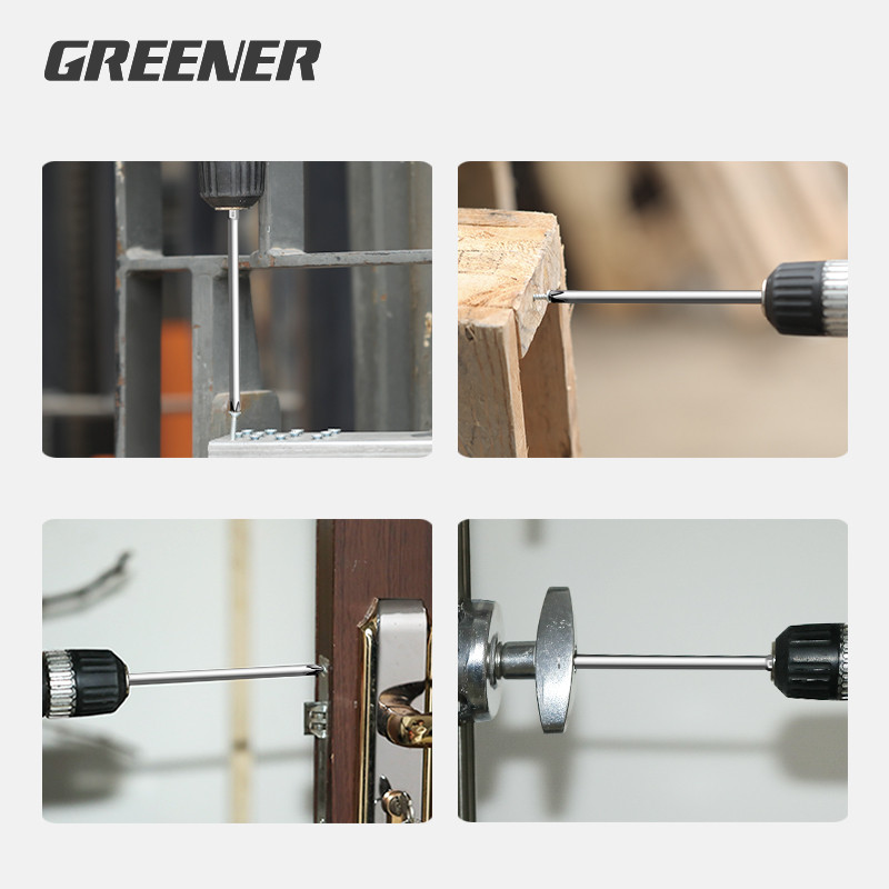 Zöldebb, 150 mm200 mm-es hatszögű, keresztfejű csavarhúzó bitek elektromos csavarhúzó kéziszerszámok mágneses csavarhúzó fúrószár készlet