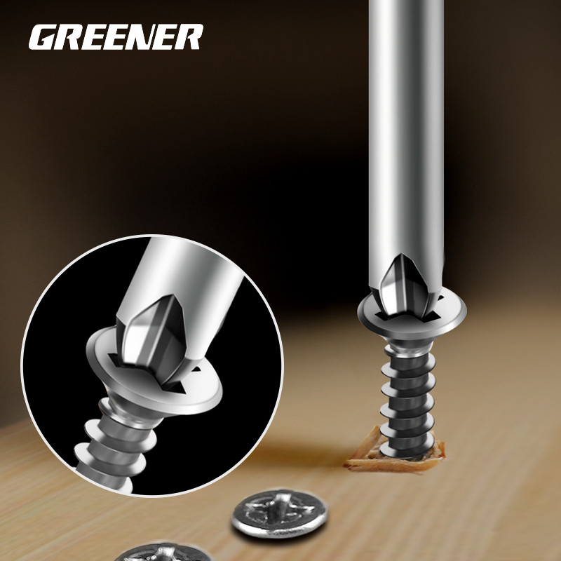 Zöldebb, 150 mm200 mm-es hatszögű, keresztfejű csavarhúzó bitek elektromos csavarhúzó kéziszerszámok mágneses csavarhúzó fúrószár készlet