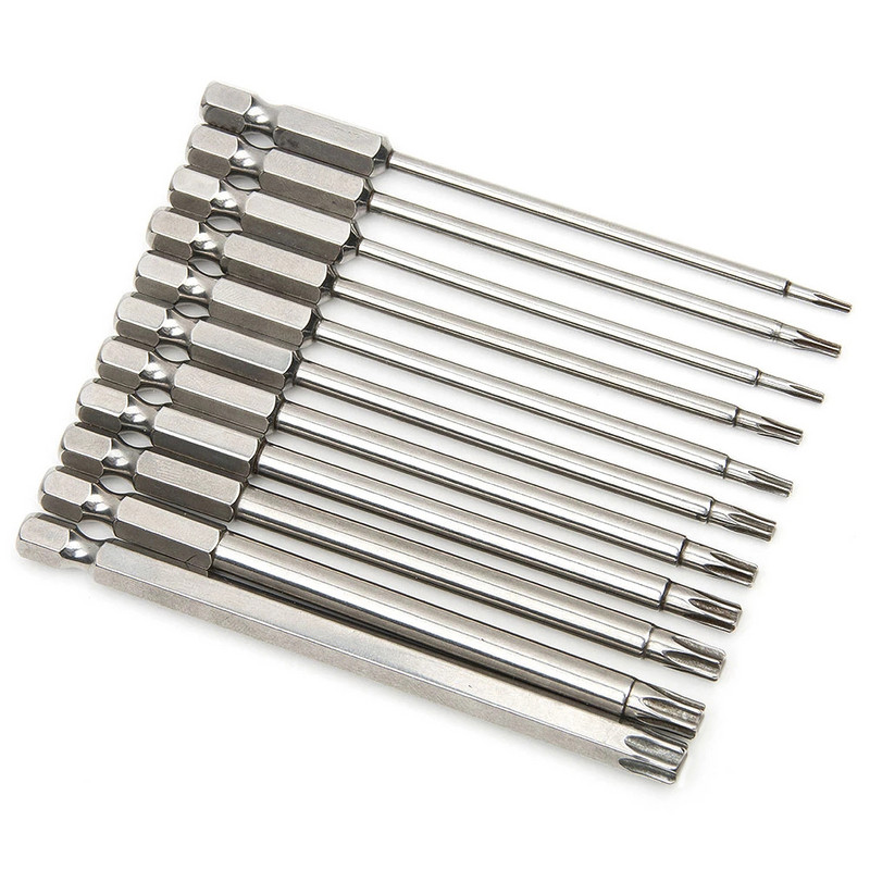 1 tk magnetpeaga Torx kruvikeeraja otsik 100 mm turvavõltsimiskindel Star kruvikeeraja otsik elektrilise kruvikeeraja käe jaoks