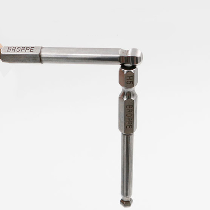 6 tk/komplekt 1/4" 65mm H2-H6 kuulpeaga kuuskantkruvikeeraja S2 magnetiline elektriline puur Kuusnurkne kruvikeeraja peaga elektriline kruvikeeraja tööriist