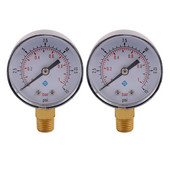 2X 0-1Bar 50Mm Manometru apă 1/4 inch NPT Filet Manometru TS-50-15Psi