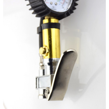 Μετρητής πίεσης ελαστικών, βαρέως τύπου 220 PSI Πιστόλι πίεσης ελαστικών υψηλής ακρίβειας φουσκωτό ελαστικών με στεγανό σωλήνα αέρα για φορτηγό αυτοκινήτου