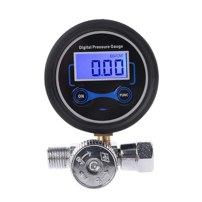 Manometru 1/4" Compresor de aer digital 200PSI Manometru regulator de presiune