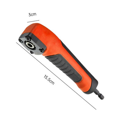 1/4 colio šešiakampio veržliarakčio grąžto antgalio lizdo laikiklis 90 laipsnių dešiniojo kampo prailginimo suktuvo adapteris gręžimo koto magnetinis atsuktuvas