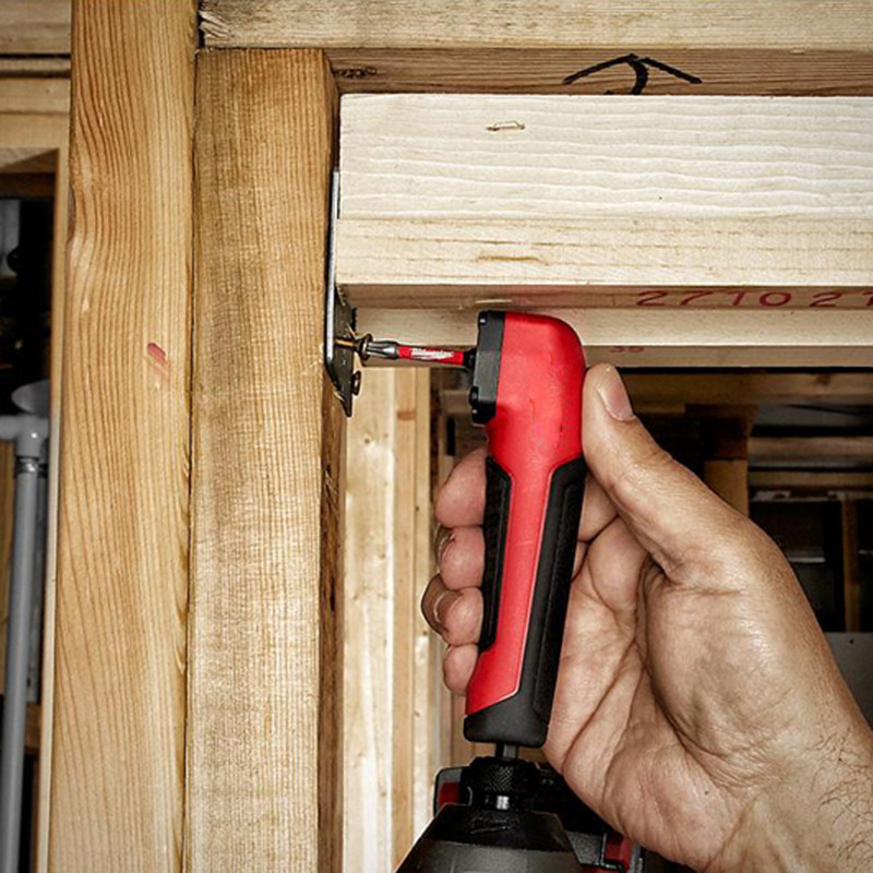 1/4 colio šešiakampio veržliarakčio grąžto antgalio lizdo laikiklis 90 laipsnių dešiniojo kampo prailginimo suktuvo adapteris gręžimo koto magnetinis atsuktuvas