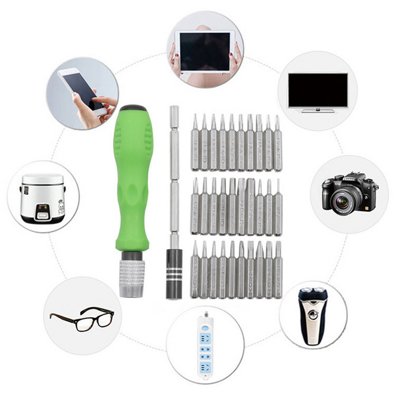 2023 csavarhúzó készlet mágneses csavarhúzó készlet 32 az 1-ben precíziós elektromos iPhone számítógépes háromszárnyú csavarhúzó kicsi