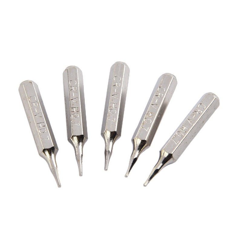 5 gab Skrūvgrieža uzgalis H4×28mm Mazs sešstūra skrūvgrieža uzgalis H0.7 H0.9 H1.5 H2 H3 H4 4mm sešstūra kāta mēbeļu rūpniecības skrūvju aprīkojums