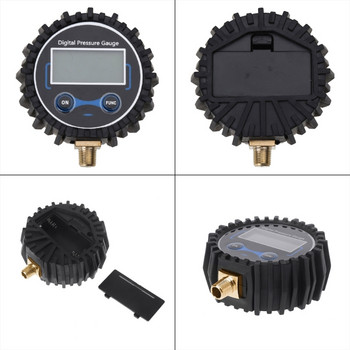 1/8 NPT LCD Цифров манометър в гумите Система за следене на налягането в гумите за автомобили/камиони/мотоциклети/велосипеди