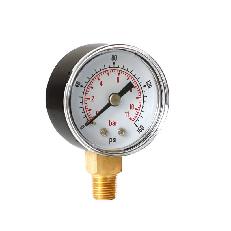 Továbbfejlesztett nyomásmérő További opcionális alulra szerelhető 1/8" BSPT gázvízcsepp szállításhoz