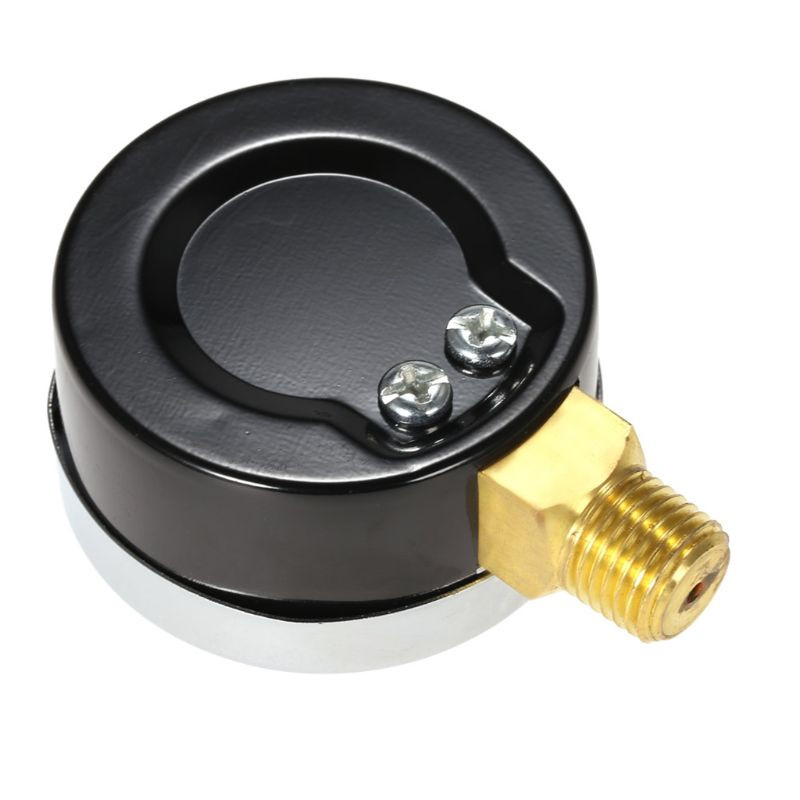 Spiediena mērītājs 1/4" vītnes mini metāla spiediena mērītājs, ūdens zema spiediena mērītājs degvielai 0-200psi / 0-14bar