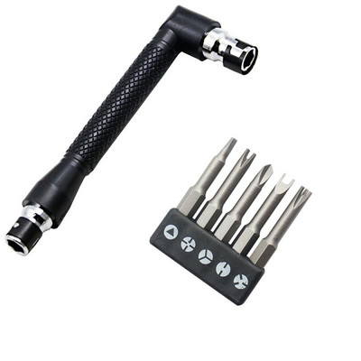 5 db 50 mm-es csavarhúzó készlet 6,35 interfész U-alakú Y-típusú háromszög belső kereszt kéziszerszámok hárompontos csavarhúzó bit szerszámok