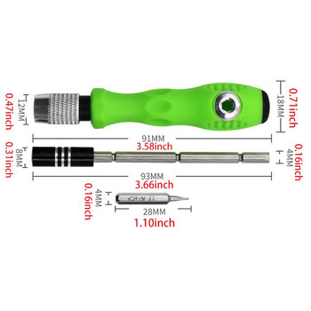 Комплект прецизни отвертки 32 в 1 Комплект мини магнитни битове Телефон Лаптоп Мобилен инструмент