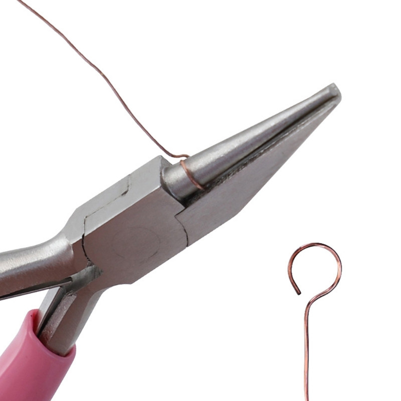 Juvelierizstrādājumu izgatavošanas DIY knaibles rīks apaļš oglekļa tērauda knaibles, 5 collas, 1 komplekts DIY rotaslietu instrumenta apaļknaibles