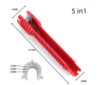 5/8/18 in 1 Multifunktsionaalne segisti valamu paigaldaja tööriist Toruvõti Sanitaartehniline tööriist Veetoruvõti Köögi Vannitoa Käsitööriist