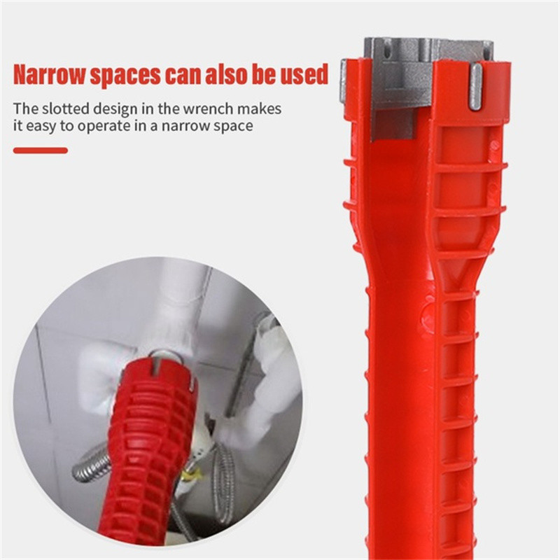 5/8/18 in 1 Multifunktsionaalne segisti valamu paigaldaja tööriist Toruvõti Sanitaartehniline tööriist Veetoruvõti Köögi Vannitoa Käsitööriist