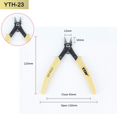 Täpsed diagonaalsed tangid Lõiketangid traatkaabli lõikurile Kõrge kõvadusega elektroonilised remondikäsitööriistad 135 * 83 mm libisemiskindlad