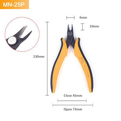 Täpsed diagonaalsed tangid Lõiketangid traatkaabli lõikurile Kõrge kõvadusega elektroonilised remondikäsitööriistad 135 * 83 mm libisemiskindlad