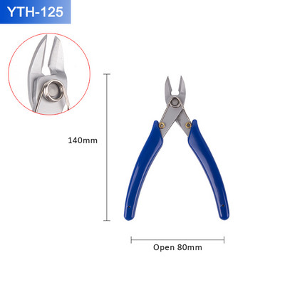 Täpsed diagonaalsed tangid Lõiketangid traatkaabli lõikurile Kõrge kõvadusega elektroonilised remondikäsitööriistad 135 * 83 mm libisemiskindlad
