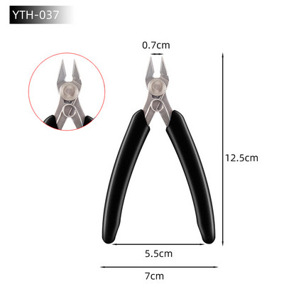 Täpsed diagonaalsed tangid Lõiketangid traatkaabli lõikurile Kõrge kõvadusega elektroonilised remondikäsitööriistad 135 * 83 mm libisemiskindlad
