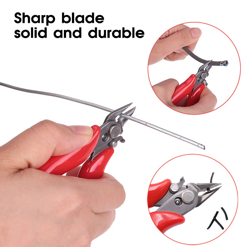 ONENUM Mini Clești Diagonale 3,5 inch Cutter cablu multifuncțional Mic tăiere moale Clește electronică Instrument de mână din oțel inoxidabil