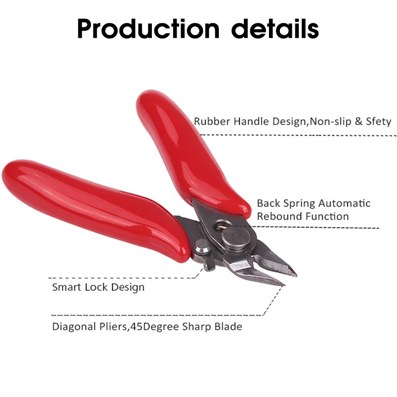 ONENUM Mini Clești Diagonale 3,5 inch Cutter cablu multifuncțional Mic tăiere moale Clește electronică Instrument de mână din oțel inoxidabil