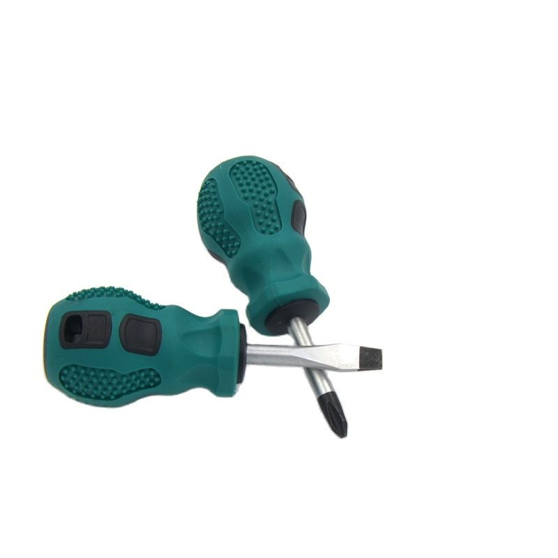 2 gab. Magnētiskā skrūvgrieža gumijas rokturis, 2 formas Phillips, ar rievām