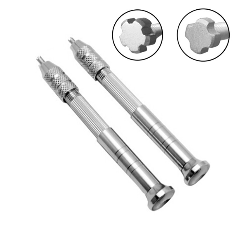 Pulksteņa siksnas korpusa remonts Skrūvgriezis ar 4 un 5 spieķiem Star galvas uzgali un skrūvgrieža instrumenti Richard Mille pulksteņa siksnas korpusa remontam