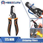 175 mm eemaldamine pressimistangid Traadieemaldaja Multifunktsionaalne rõngaspurustus Elektrik Koorimine Võrgukaabli eemaldaja Tööriistad
