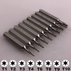 3/25 colių (4 mm) bitų Torx atsuktuvas T1 T2 T3 T4 T5 T6 T8 T9 T10 PH000 Pentalobe 0.8/1.2 skirtas Macbook Air Pro iphone