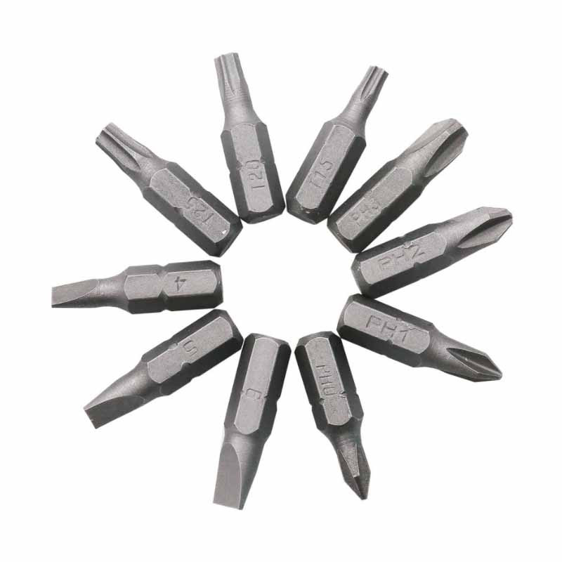 Nasadni ključ s dvostrukom glavom L-oblika, 1/4 inča, 6,35 mm, komplet bitova odvijača, držač svrdla pod kutom od 90 stupnjeva, set ručnih alata