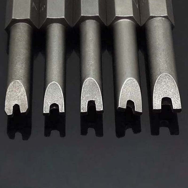 5gab. drošības uzgaļu komplekts, pret viltojuma drošs skrūvgriezis, urbis