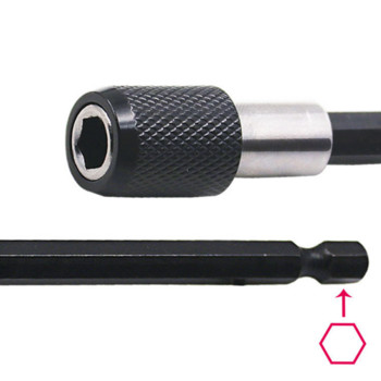 Μαγνητικό κατσαβίδι 1/4 ιντσών επέκτασης ράβδου κεφαλής Μαγνητικό κατσαβίδι Μοχλός γρήγορης μεταφοράς αυτοασφαλιζόμενη ράβδο προέκτασης 60/100/150 mm Εργαλεία χειρός