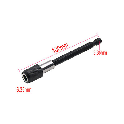 Μαγνητικό κατσαβίδι 1/4 ιντσών επέκτασης ράβδου κεφαλής Μαγνητικό κατσαβίδι Μοχλός γρήγορης μεταφοράς αυτοασφαλιζόμενη ράβδο προέκτασης 60/100/150 mm Εργαλεία χειρός