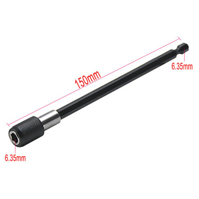 Μαγνητικό κατσαβίδι 1/4 ιντσών επέκτασης ράβδου κεφαλής Μαγνητικό κατσαβίδι Μοχλός γρήγορης μεταφοράς αυτοασφαλιζόμενη ράβδο προέκτασης 60/100/150 mm Εργαλεία χειρός
