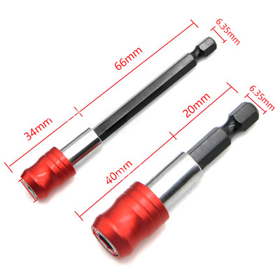 Μαγνητικό κατσαβίδι 1/4 ιντσών επέκτασης ράβδου κεφαλής Μαγνητικό κατσαβίδι Μοχλός γρήγορης μεταφοράς αυτοασφαλιζόμενη ράβδο προέκτασης 60/100/150 mm Εργαλεία χειρός