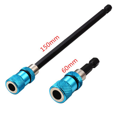 Μαγνητικό κατσαβίδι 1/4 ιντσών επέκτασης ράβδου κεφαλής Μαγνητικό κατσαβίδι Μοχλός γρήγορης μεταφοράς αυτοασφαλιζόμενη ράβδο προέκτασης 60/100/150 mm Εργαλεία χειρός