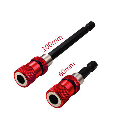 Μαγνητικό κατσαβίδι 1/4 ιντσών επέκτασης ράβδου κεφαλής Μαγνητικό κατσαβίδι Μοχλός γρήγορης μεταφοράς αυτοασφαλιζόμενη ράβδο προέκτασης 60/100/150 mm Εργαλεία χειρός