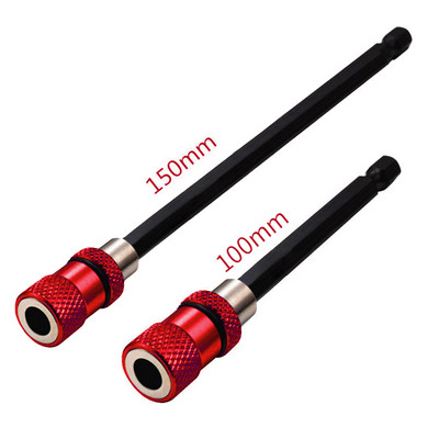 Μαγνητικό κατσαβίδι 1/4 ιντσών επέκτασης ράβδου κεφαλής Μαγνητικό κατσαβίδι Μοχλός γρήγορης μεταφοράς αυτοασφαλιζόμενη ράβδο προέκτασης 60/100/150 mm Εργαλεία χειρός