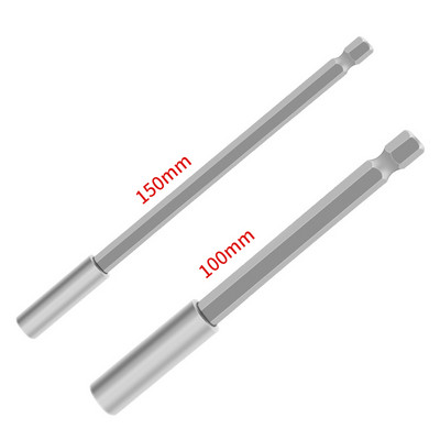 Μαγνητικό κατσαβίδι 1/4 ιντσών επέκτασης ράβδου κεφαλής Μαγνητικό κατσαβίδι Μοχλός γρήγορης μεταφοράς αυτοασφαλιζόμενη ράβδο προέκτασης 60/100/150 mm Εργαλεία χειρός