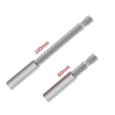 Μαγνητικό κατσαβίδι 1/4 ιντσών επέκτασης ράβδου κεφαλής Μαγνητικό κατσαβίδι Μοχλός γρήγορης μεταφοράς αυτοασφαλιζόμενη ράβδο προέκτασης 60/100/150 mm Εργαλεία χειρός