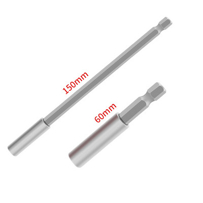 Μαγνητικό κατσαβίδι 1/4 ιντσών επέκτασης ράβδου κεφαλής Μαγνητικό κατσαβίδι Μοχλός γρήγορης μεταφοράς αυτοασφαλιζόμενη ράβδο προέκτασης 60/100/150 mm Εργαλεία χειρός