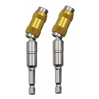 1/4 sešstūra magnētiskā leņķa adapteris skrūvgriežam, urbjmašīnai, pagriežamam bloķēšanas uzgalim ātrā turētāja vadotnes urbjmašīna, kokapstrādes pagarinātājs