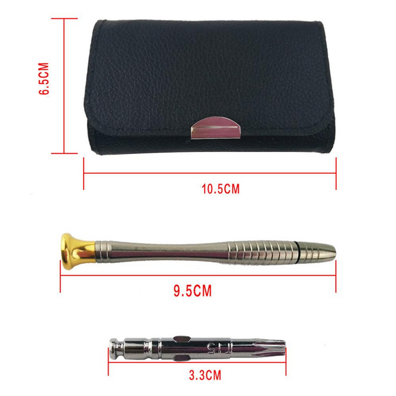 Mini precíziós csavarhúzó készlet 25 az 1-ben elektronikus Torx csavarhúzó nyitójavító szerszámkészlet iPhone kameraóra tábla PC-hez