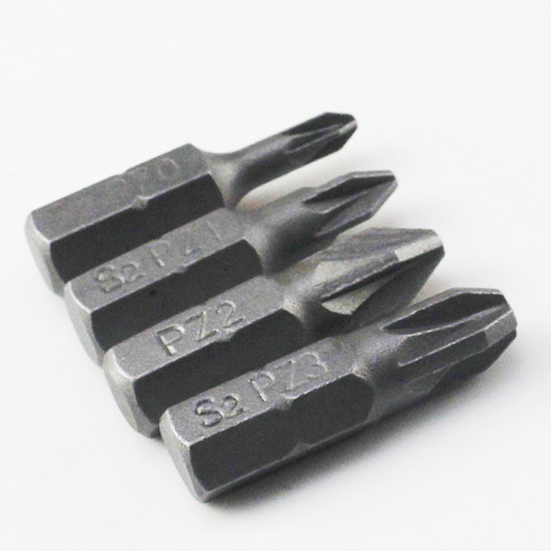 10 bucăți 1/4" 6,35 mm PZ0 PZ1 PZ2 PZ3 Biți de șurubelniță Hex Pozi 25 mm Set de unelte electrice hexagonale