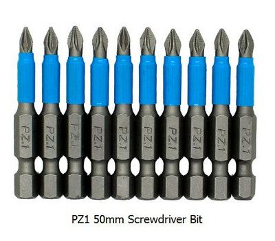 AUTOTOOLHOME 10gab PH1 PZ1 PZ2 PZ3 Skrūvgriežu uzgaļu komplekts Hex Magnetic Anti Slip Phillips Electric L 25 50mm Elektroinstrumentu piederumi