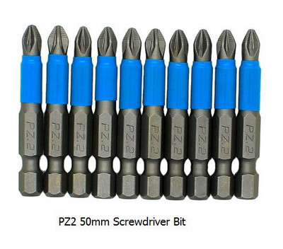 AUTOTOOLHOME 10gab PH1 PZ1 PZ2 PZ3 Skrūvgriežu uzgaļu komplekts Hex Magnetic Anti Slip Phillips Electric L 25 50mm Elektroinstrumentu piederumi