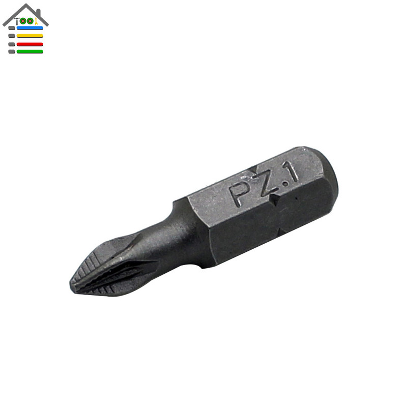 AUTOTOOLHOME 10gab PH1 PZ1 PZ2 PZ3 Skrūvgriežu uzgaļu komplekts Hex Magnetic Anti Slip Phillips Electric L 25 50mm Elektroinstrumentu piederumi