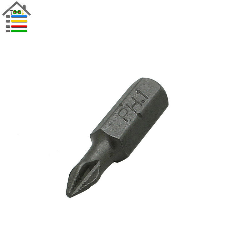 AUTOTOOLHOME 10gab PH1 PZ1 PZ2 PZ3 Skrūvgriežu uzgaļu komplekts Hex Magnetic Anti Slip Phillips Electric L 25 50mm Elektroinstrumentu piederumi